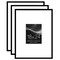 Americanflat 18x24 Poster Frame - Set of 3 - Use as 8x10 Frame with Mat or 18x24 Frame Without Mat - Black